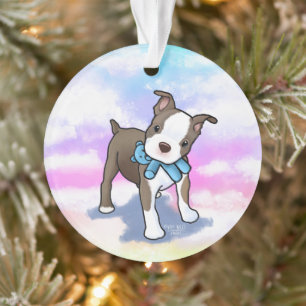 Ornamento Filhote de Boston Terrier