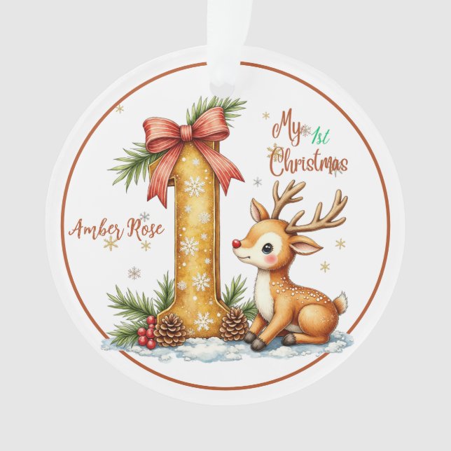 Ornamento First Christmas Ornament (Frente)