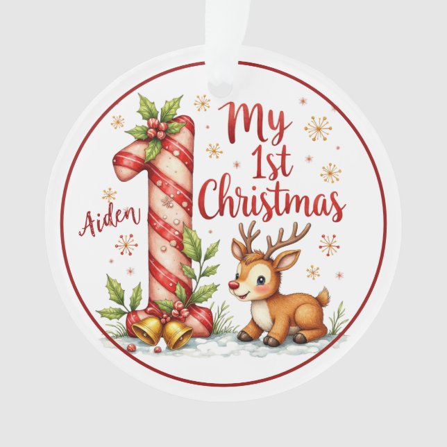 Ornamento First Christmas Ornament (Frente)
