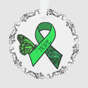Ornamento Fita da doença de Lyme e Natal da Borboleta