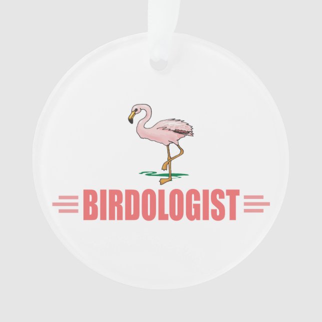 Ornamento Flamingo Engraçado (Frente)