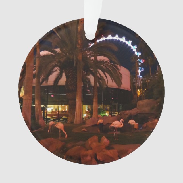 Ornamento Flamingos, Las Vegas #3 Ornament (Frente)