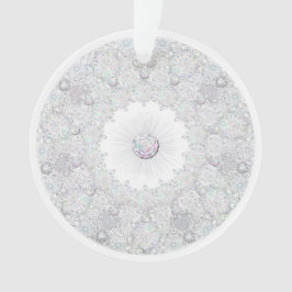 Ornamento floco de neve branco