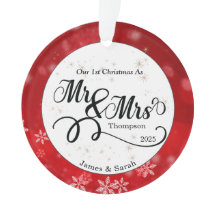 Floco de Neve Branco Vermelho Primeiro Natal Recém