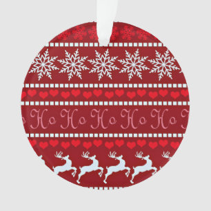 Ornamento Floco de neve festivo e Design de Reindeer