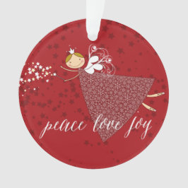 Ornamento Flocos de neve mágicos Foto de Natal da Princesa F