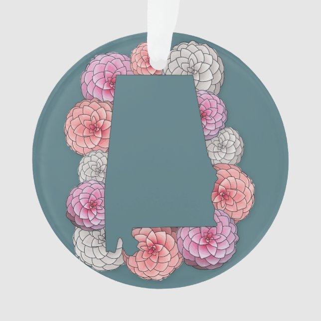 Ornamento Flor do Estado do Alabama (Frente)