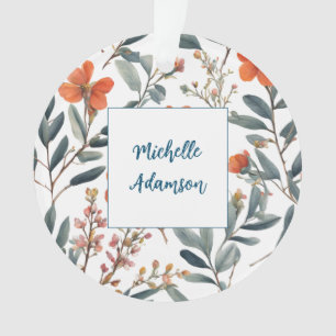 Ornamento Flores De Placa Elegante De Na moda Retro O Seu No