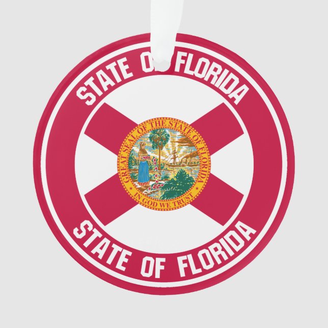 Ornamento Flórida Round Emblem (Frente)