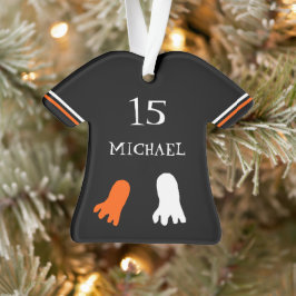 Ornamento Fofa Halloween Preta, Laranja, Branca Personalizad