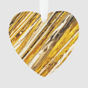 Ornamento Folha Challn Shimmering Gold Foil
