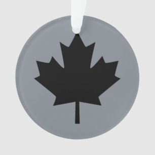 Ornamento Folha de Cinzas do cartografia negra canadense