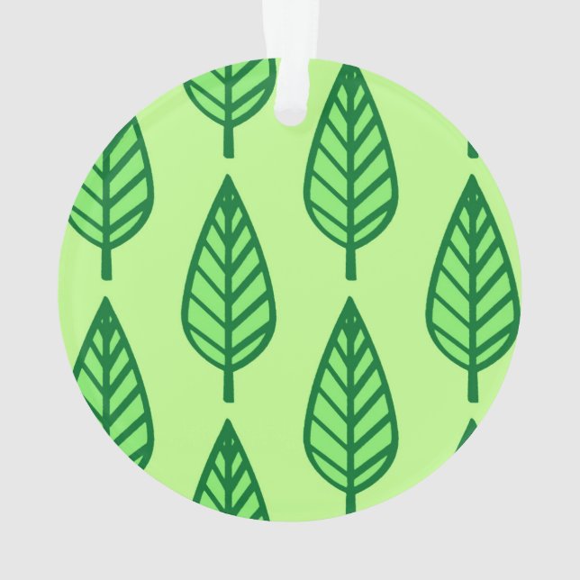 Ornamento Folha de faia - tons verdes (Verso)
