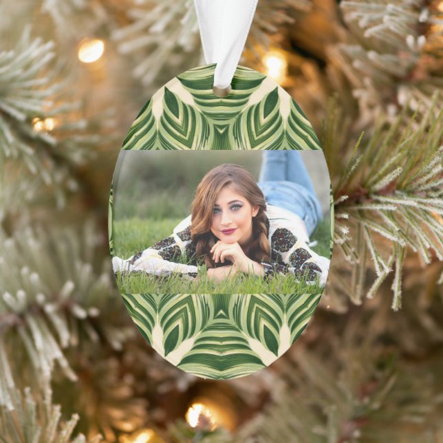 Ornamento folhas de palma botânica tropical abstrato verde (Árvore)