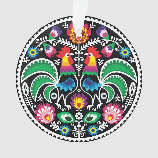 Ornamento Folk Art - Ornament - SRF (Frente)