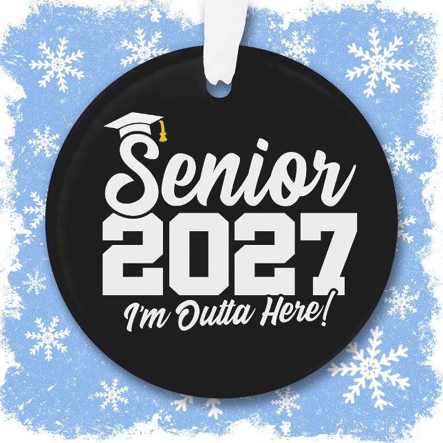 Ornamento Formatura Divertida da Turma de 2027 (Criador carregado)