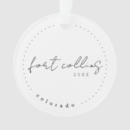 Ornamento Fort Collins, Colorado CO Viagem Estados Unidos