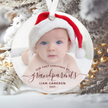 Foto Avós Primeiro Natal Roteiro Vermelho