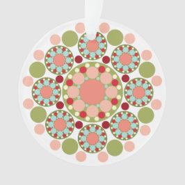 Ornamento Foto Colorida de Festa Festiva de Natal