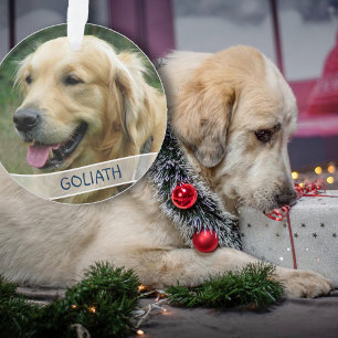 Ornamento Foto de Cão - Natal Personalizado