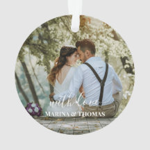 Foto de Casamento Personalizada com Caligrafia Mod