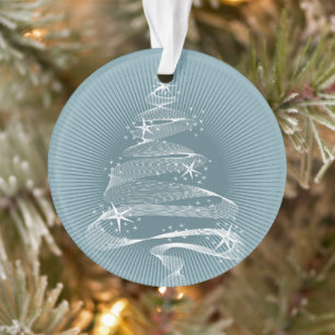 Ornamento Foto de Feriado de Na moda de Árvore de Natal com 