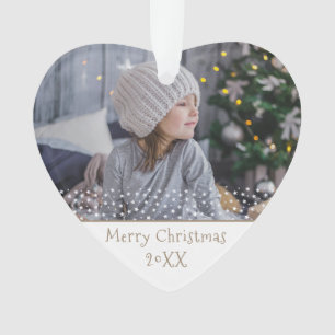 Ornamento Foto de Festa de Natal Festiva