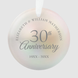 Ornamento Foto do aniversário de Pearl 30