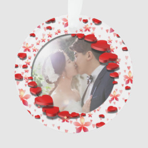 Ornamento Foto e texto do Sweethearts