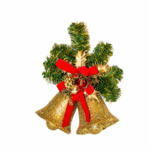 Ouro e Holly Christmas Cutout Ornament