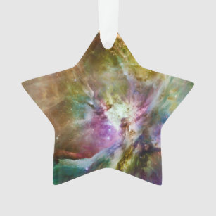 Ornamento Foto Espacial Decorativa da Nebula do Orion Galaxy