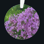Ornamento Foto floral roxa lilás romântico elegante roxo<br><div class="desc">O cheiro de Primavera no ar - Ame Lilacs! Bonito fotografia lilás roxa -</div>