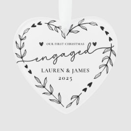 Ornamento Foto: Nossa Primeira Feriada de Natal