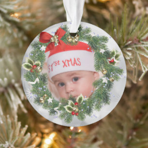 Ornamento Foto personalizada 1rua Natal