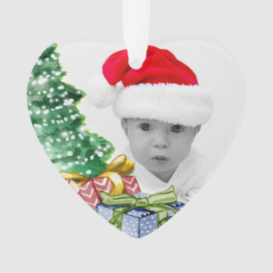 Ornamento Foto personalizada de arte na árvore de Natal