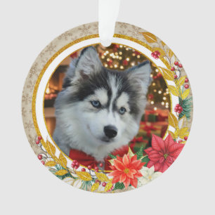 Ornamento Foto Personalizada do Animal de Estimação "Amor" c