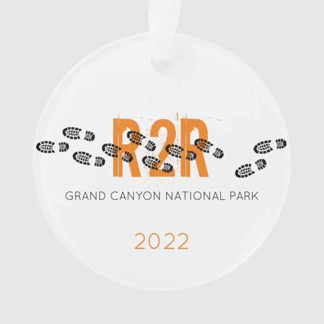 Ornamento Foto personalizada do Grand Canyon R2R (Frente)