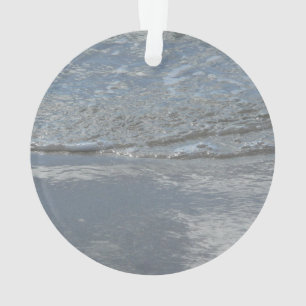 Ornamento Fotografia Abstrata de Água Lamba na Praia