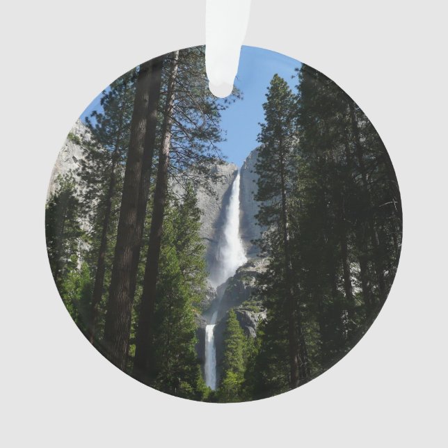 Ornamento Fotografia de Yosemite Falls and Woods Landscape (Frente)