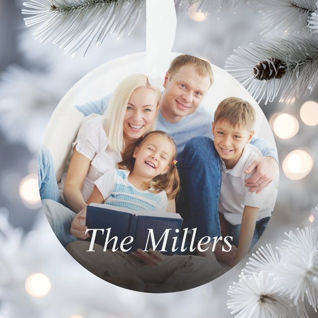 Ornamento Fotografia Personalizada Crie a sua (Criador carregado)