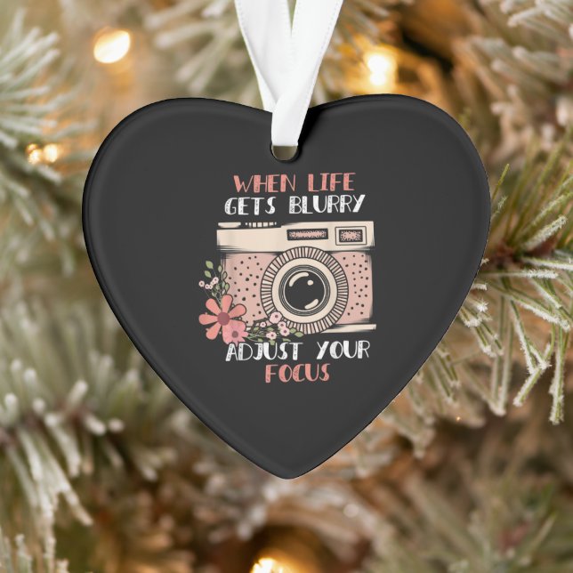 Ornamento Fotografia Quando A Vida Ficar Enevoada Ajuste Seu (Árvore)