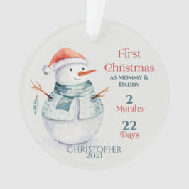 Ornamento Fotos Personalizadas para os Primeiros Natal dos N
