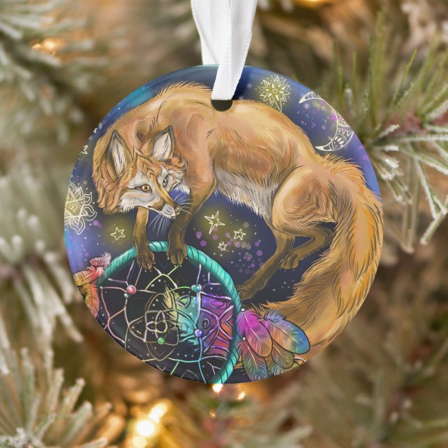 Ornamento Fox do DreamCatcher (Árvore)