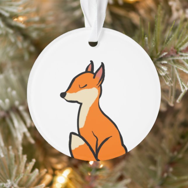 Ornamento Fox personalizável (Árvore)