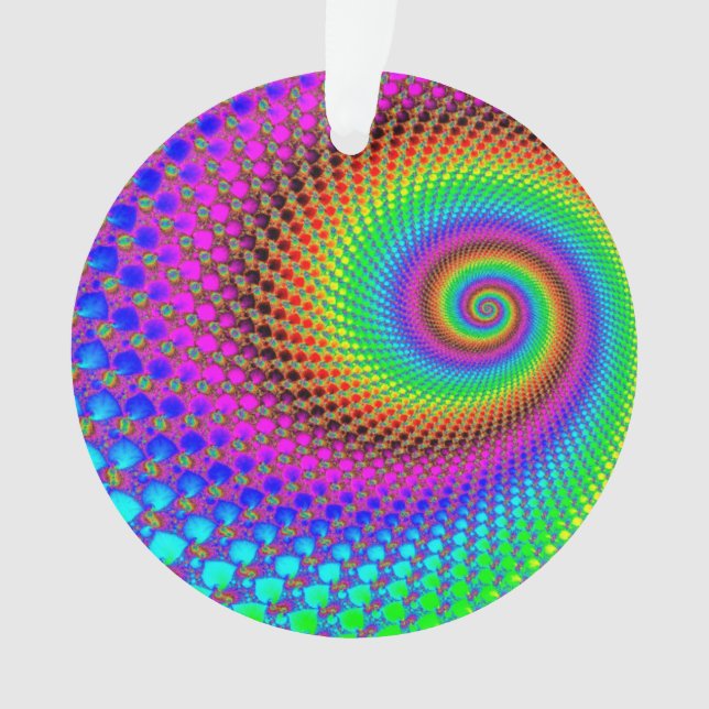 Ornamento Fractal Espiral abstrato (Frente)