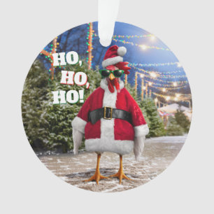 Ornamento Frango do Papai Noel