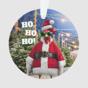Ornamento Frango do Papai Noel