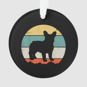Ornamento French Gift Presente para o Bulldog Francês Vint