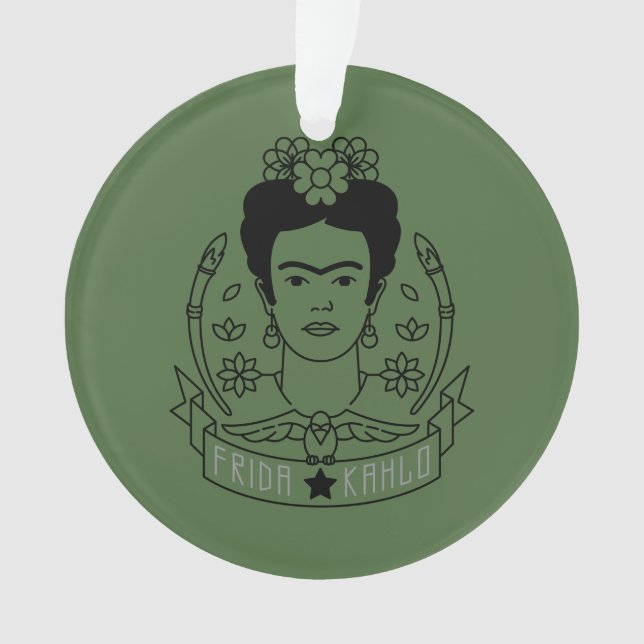 Ornamento Frida Kahlo | Hero�na (Frente)