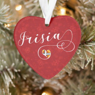 Ornamento Frisia Flag Heart, Frisianos